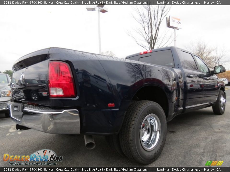 2012 Dodge Ram 3500 HD Big Horn Crew Cab Dually True Blue Pearl / Dark Slate/Medium Graystone Photo #3