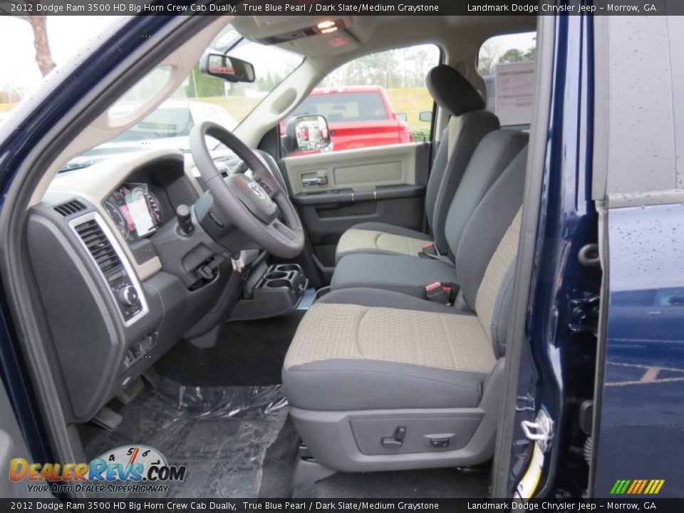 2012 Dodge Ram 3500 HD Big Horn Crew Cab Dually True Blue Pearl / Dark Slate/Medium Graystone Photo #7