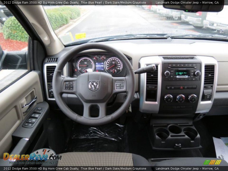 2012 Dodge Ram 3500 HD Big Horn Crew Cab Dually True Blue Pearl / Dark Slate/Medium Graystone Photo #9