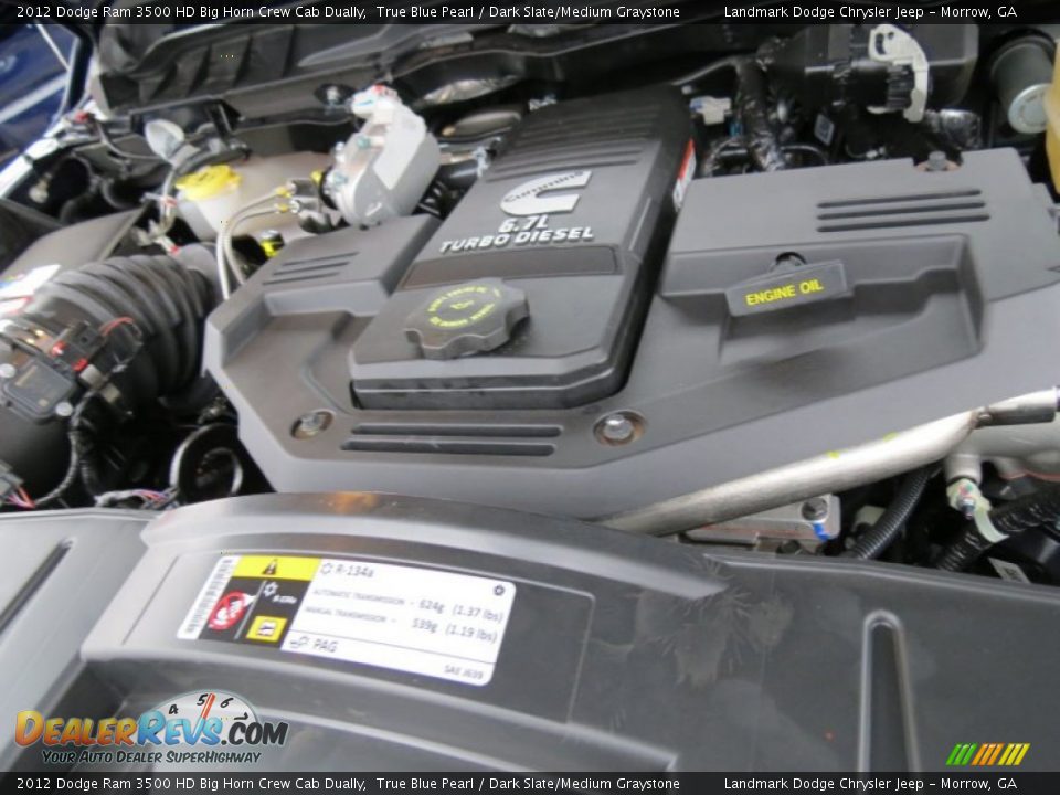 2012 Dodge Ram 3500 HD Big Horn Crew Cab Dually True Blue Pearl / Dark Slate/Medium Graystone Photo #10