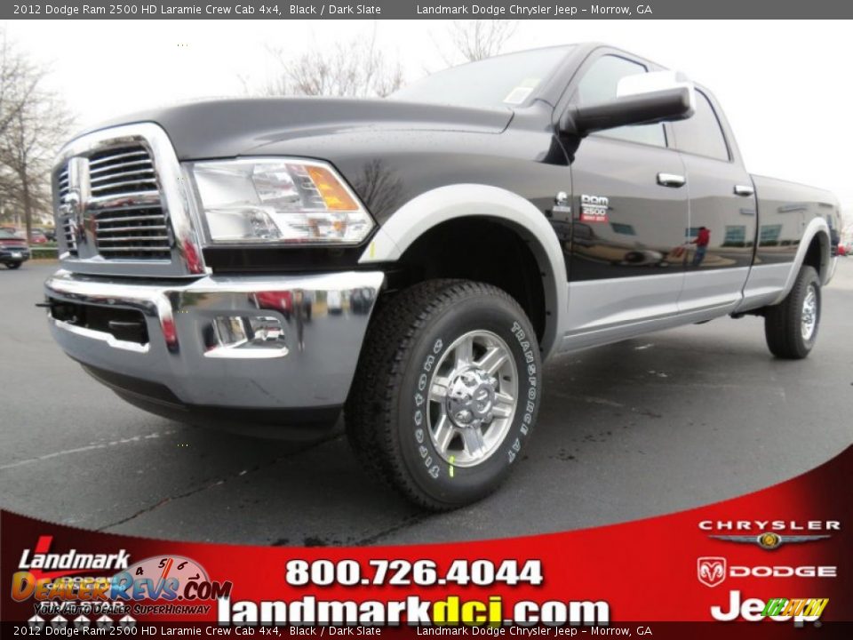 2012 Dodge Ram 2500 HD Laramie Crew Cab 4x4 Black / Dark Slate Photo #1