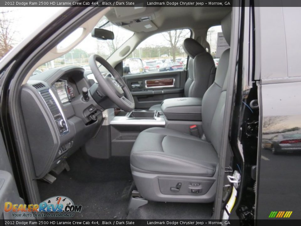2012 Dodge Ram 2500 HD Laramie Crew Cab 4x4 Black / Dark Slate Photo #7