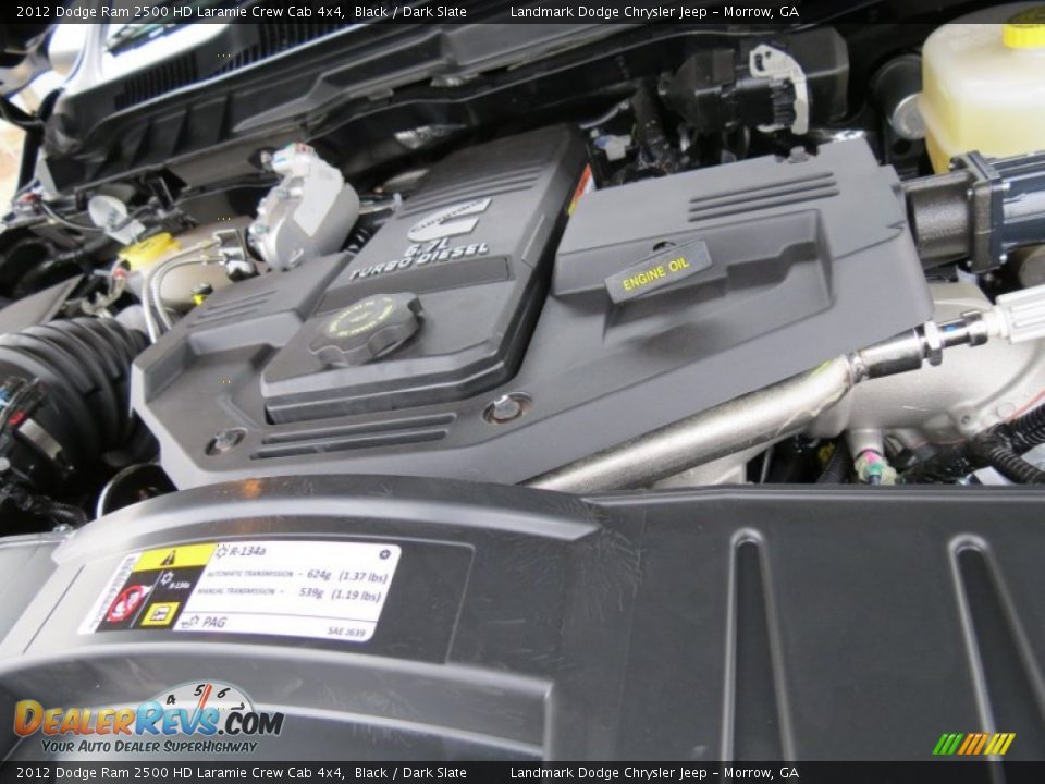 2012 Dodge Ram 2500 HD Laramie Crew Cab 4x4 Black / Dark Slate Photo #10