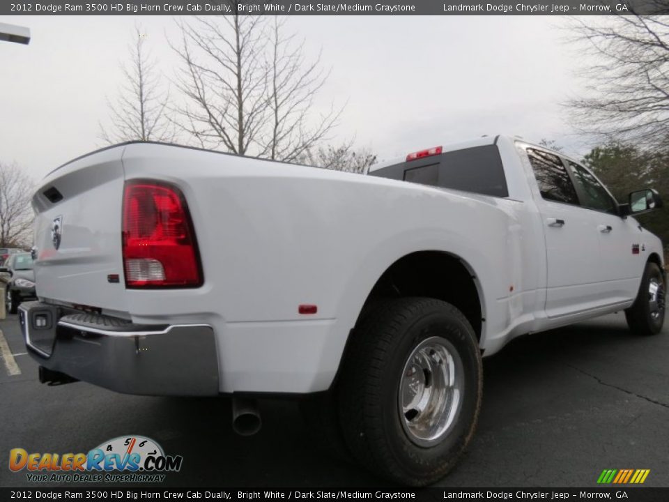 2012 Dodge Ram 3500 HD Big Horn Crew Cab Dually Bright White / Dark Slate/Medium Graystone Photo #3