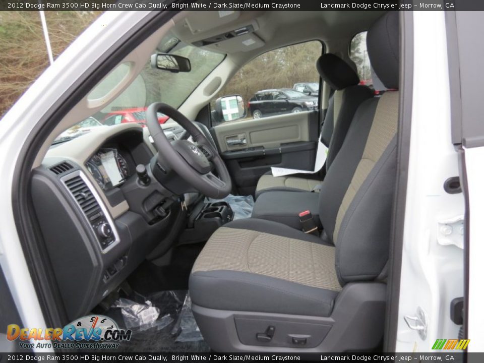 2012 Dodge Ram 3500 HD Big Horn Crew Cab Dually Bright White / Dark Slate/Medium Graystone Photo #6