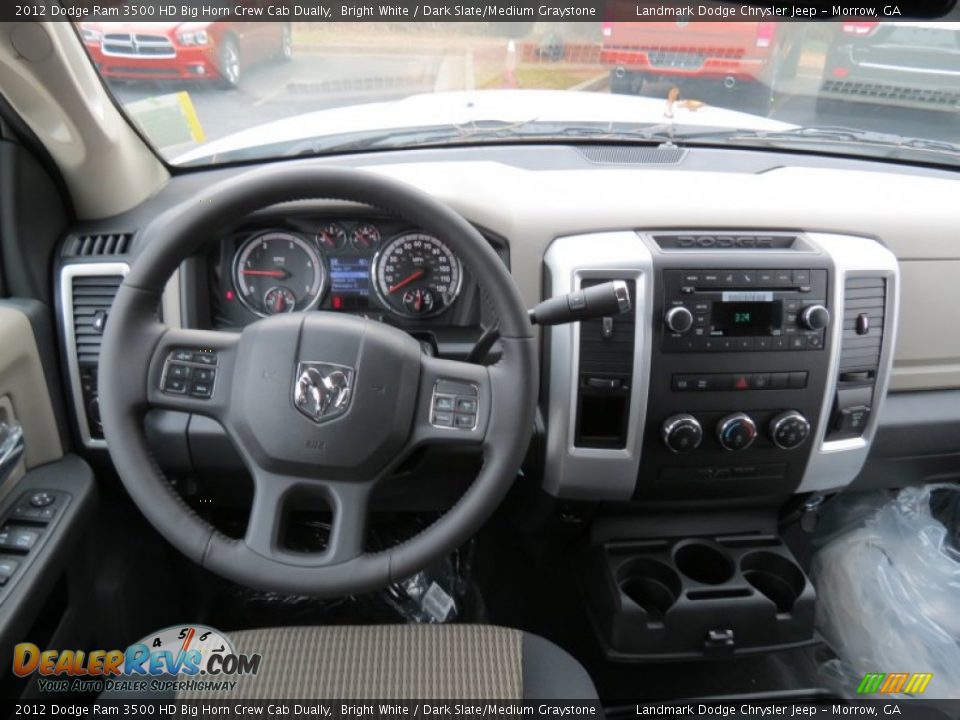 2012 Dodge Ram 3500 HD Big Horn Crew Cab Dually Bright White / Dark Slate/Medium Graystone Photo #8