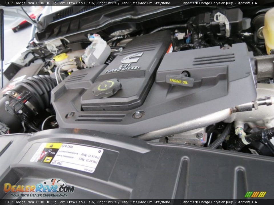 2012 Dodge Ram 3500 HD Big Horn Crew Cab Dually Bright White / Dark Slate/Medium Graystone Photo #9