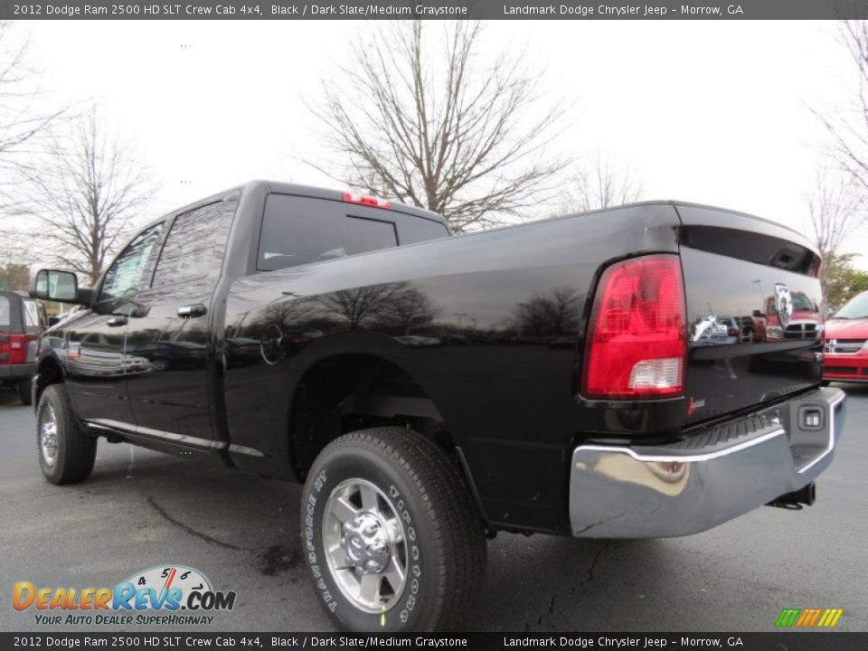 2012 Dodge Ram 2500 HD SLT Crew Cab 4x4 Black / Dark Slate/Medium Graystone Photo #2