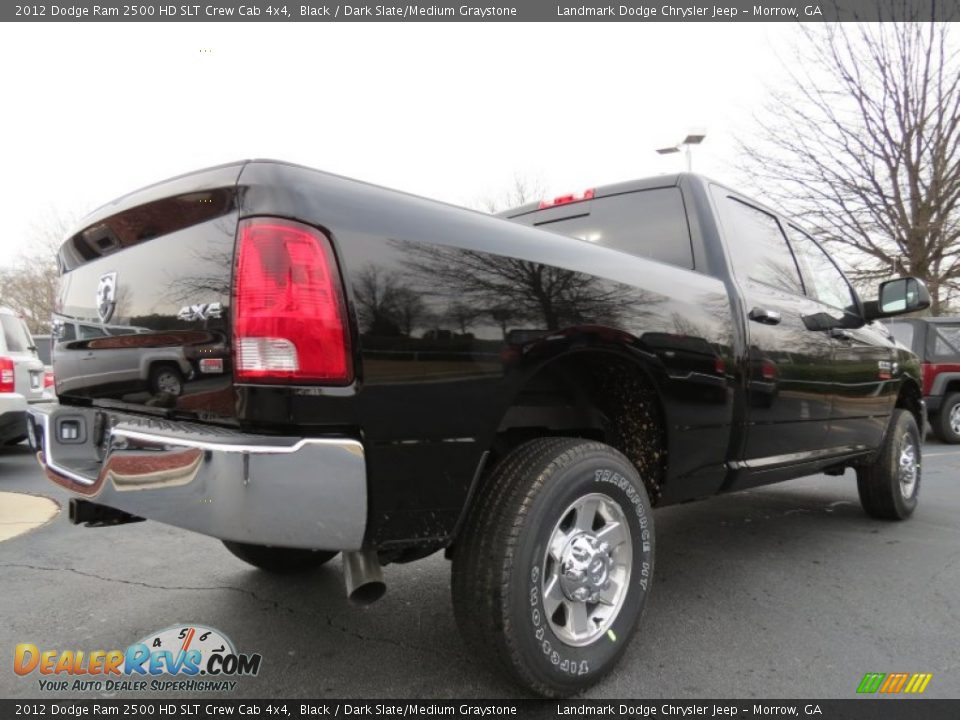 2012 Dodge Ram 2500 HD SLT Crew Cab 4x4 Black / Dark Slate/Medium Graystone Photo #3