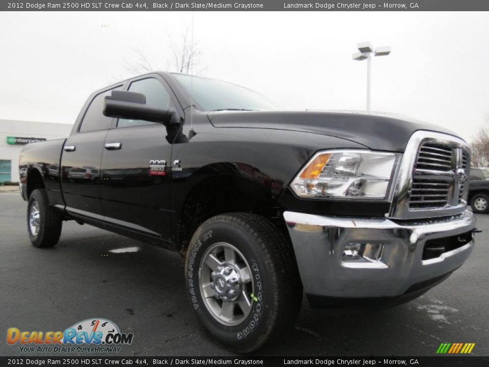 2012 Dodge Ram 2500 HD SLT Crew Cab 4x4 Black / Dark Slate/Medium Graystone Photo #4