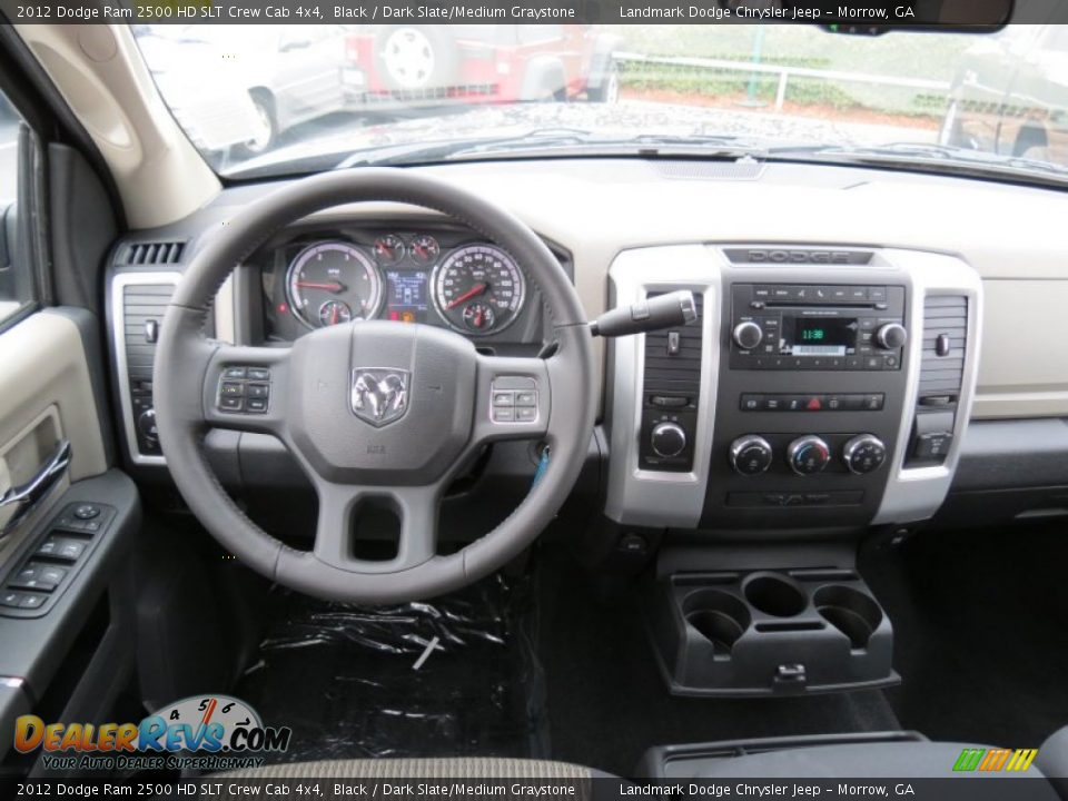 2012 Dodge Ram 2500 HD SLT Crew Cab 4x4 Black / Dark Slate/Medium Graystone Photo #9