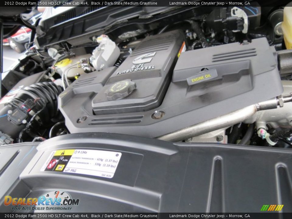 2012 Dodge Ram 2500 HD SLT Crew Cab 4x4 Black / Dark Slate/Medium Graystone Photo #10