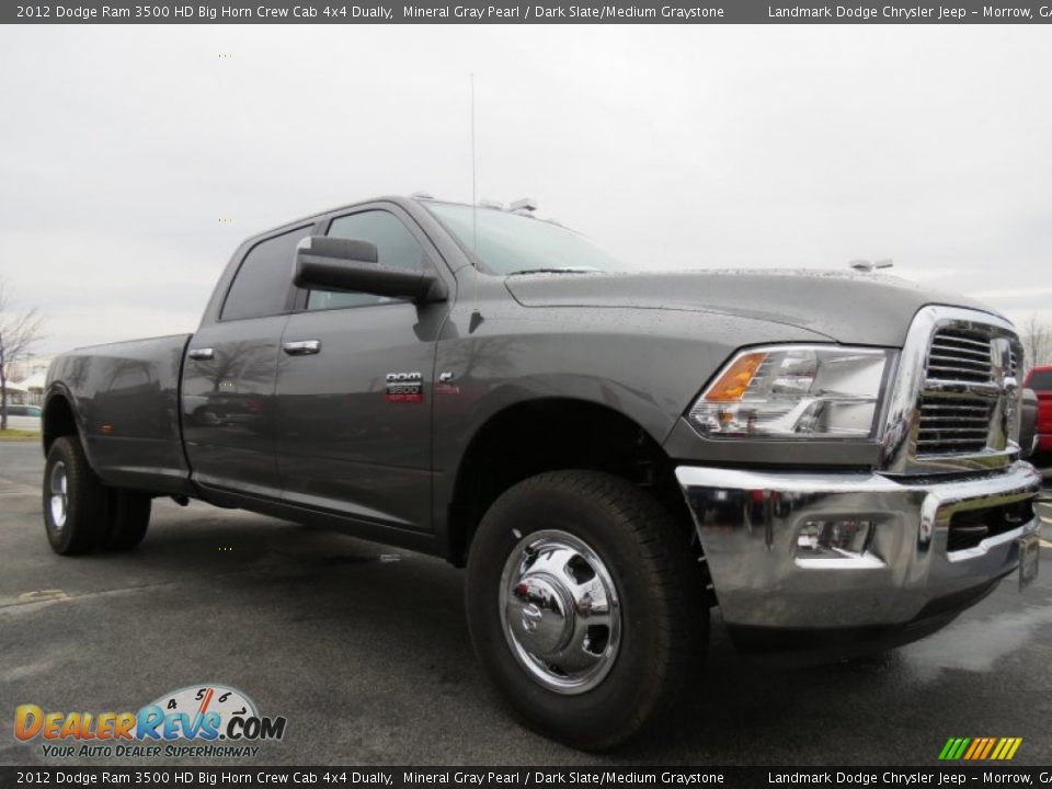 Front 3/4 View of 2012 Dodge Ram 3500 HD Big Horn Crew Cab 4x4 Dually Photo #4