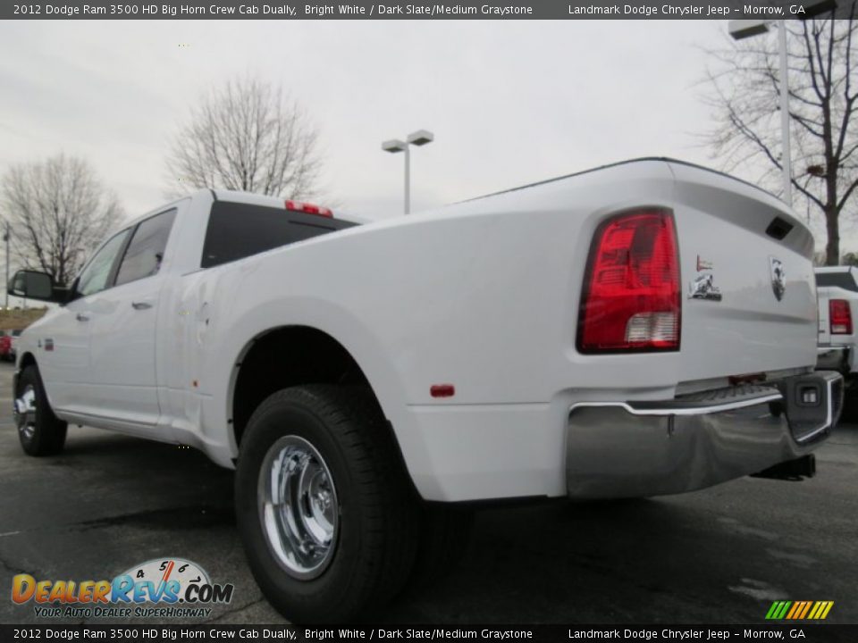 2012 Dodge Ram 3500 HD Big Horn Crew Cab Dually Bright White / Dark Slate/Medium Graystone Photo #2
