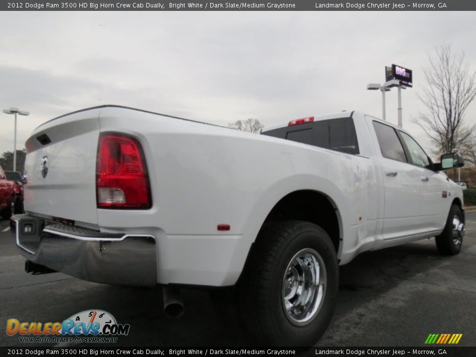 2012 Dodge Ram 3500 HD Big Horn Crew Cab Dually Bright White / Dark Slate/Medium Graystone Photo #3