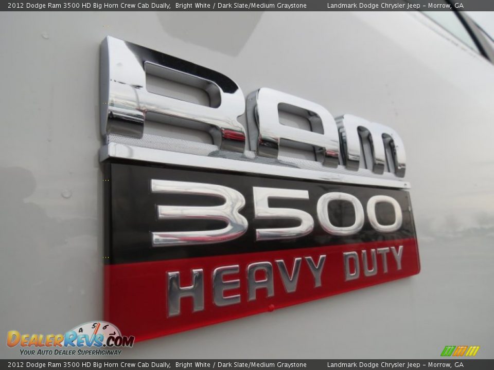 2012 Dodge Ram 3500 HD Big Horn Crew Cab Dually Bright White / Dark Slate/Medium Graystone Photo #6