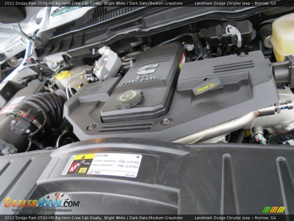 2012 Dodge Ram 3500 HD Big Horn Crew Cab Dually Bright White / Dark Slate/Medium Graystone Photo #10