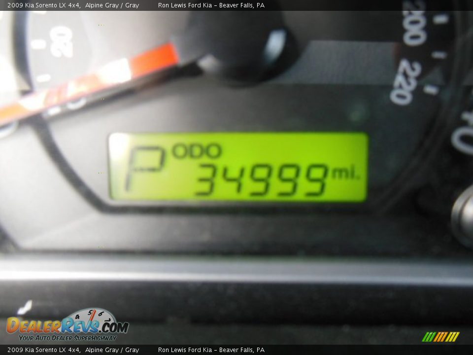 2009 Kia Sorento LX 4x4 Alpine Gray / Gray Photo #19
