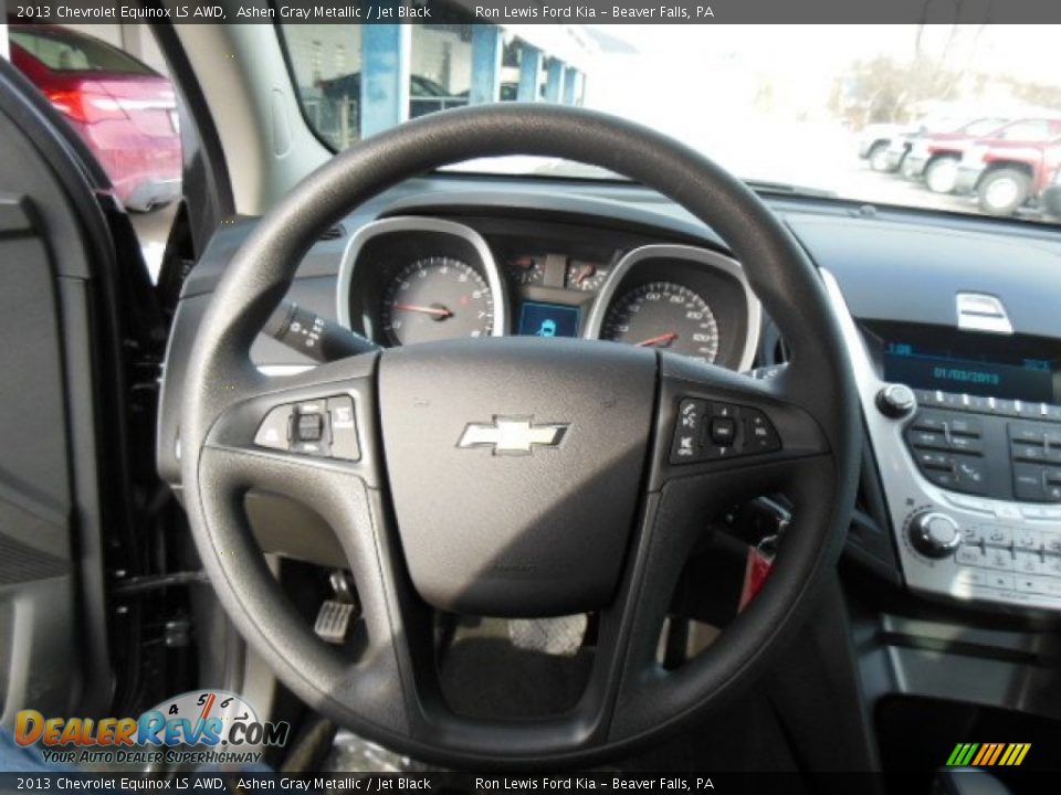 2013 Chevrolet Equinox LS AWD Ashen Gray Metallic / Jet Black Photo #18