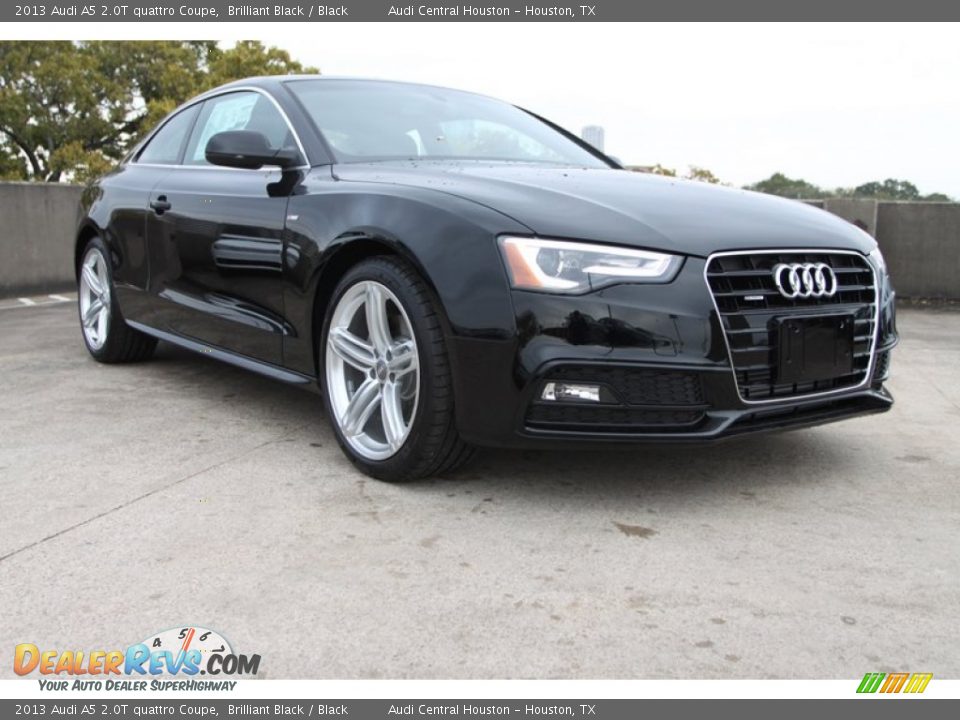 2013 Audi A5 2.0T quattro Coupe Brilliant Black / Black Photo #1