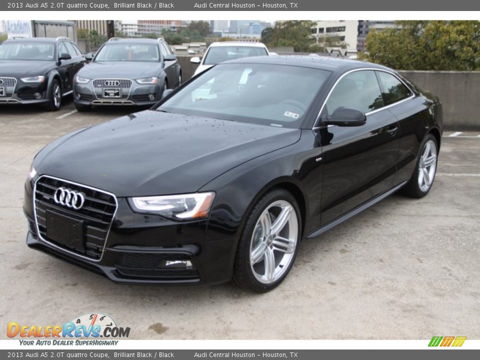 2013 Audi A5 2.0T quattro Coupe Brilliant Black / Black Photo #3