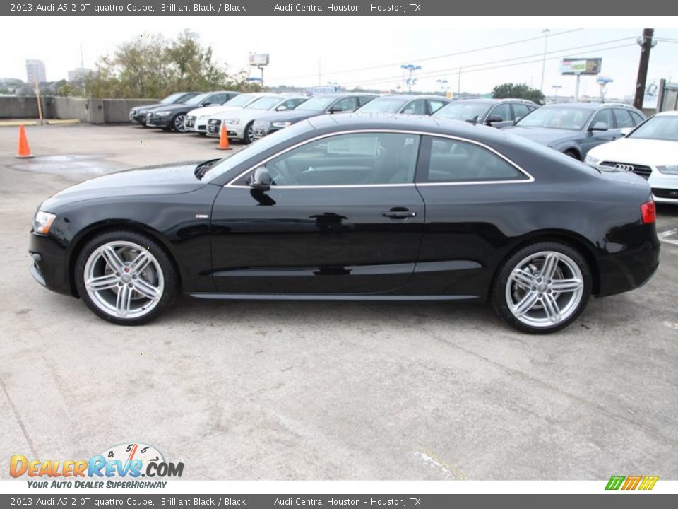 2013 Audi A5 2.0T quattro Coupe Brilliant Black / Black Photo #5