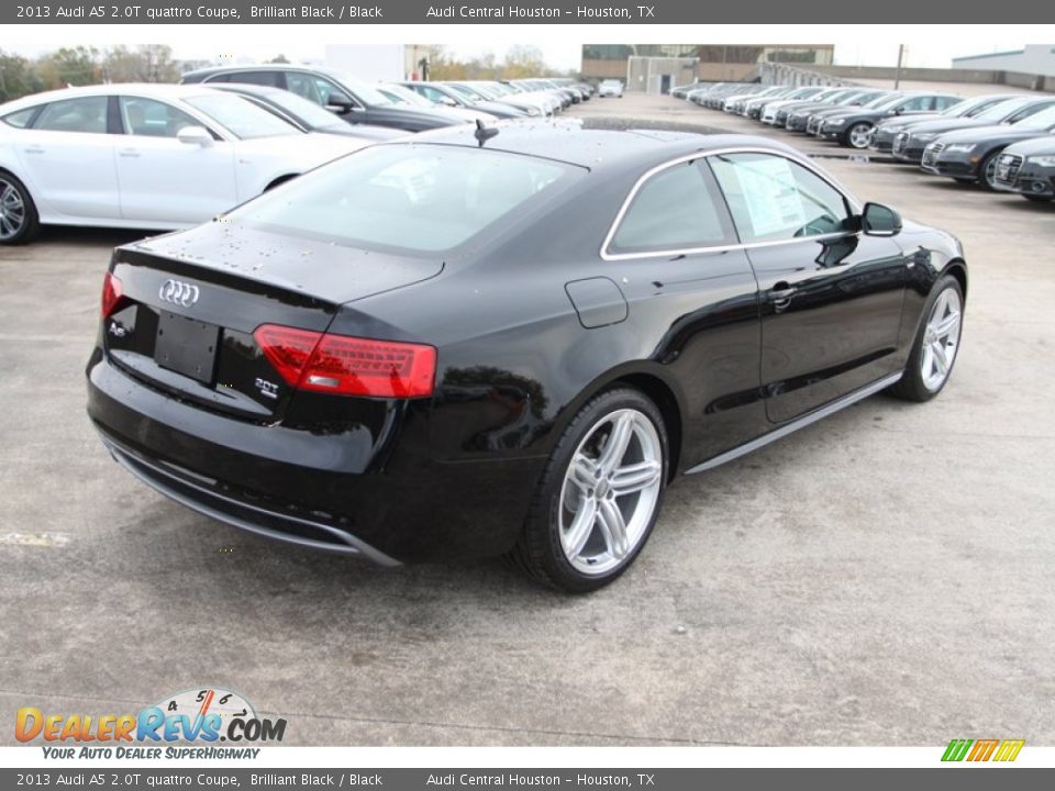 2013 Audi A5 2.0T quattro Coupe Brilliant Black / Black Photo #8