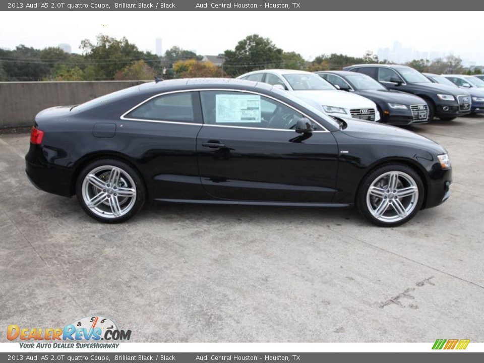 2013 Audi A5 2.0T quattro Coupe Brilliant Black / Black Photo #9