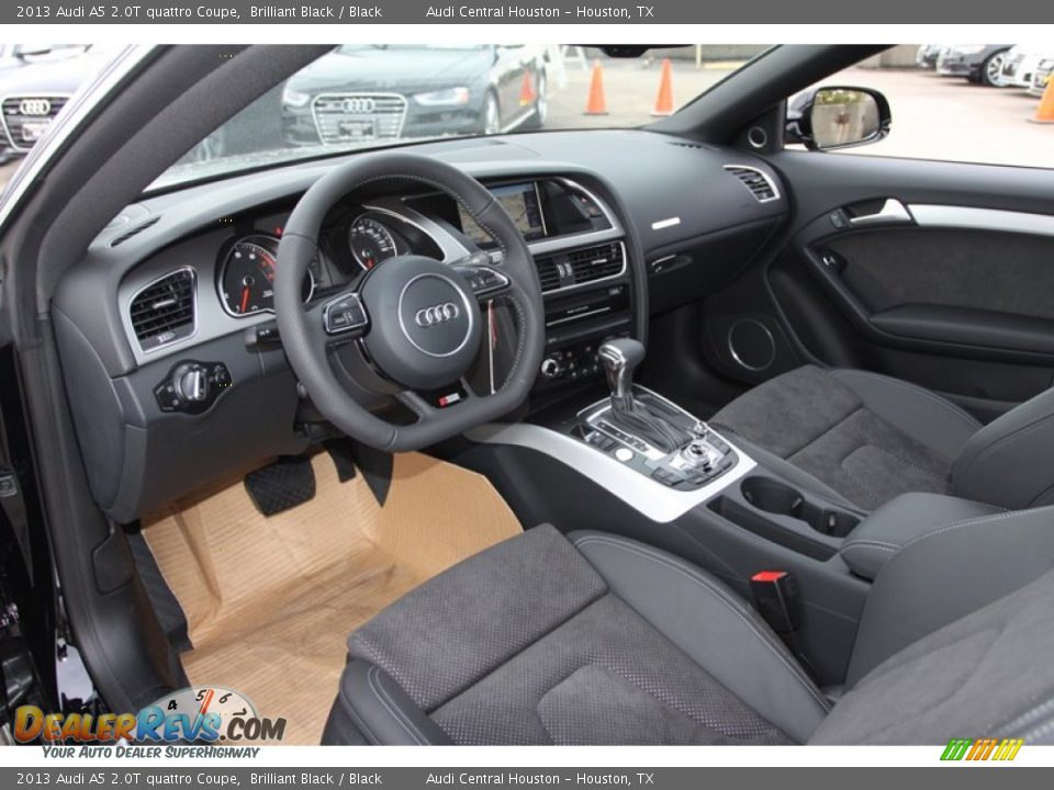 2013 Audi A5 2.0T quattro Coupe Brilliant Black / Black Photo #11