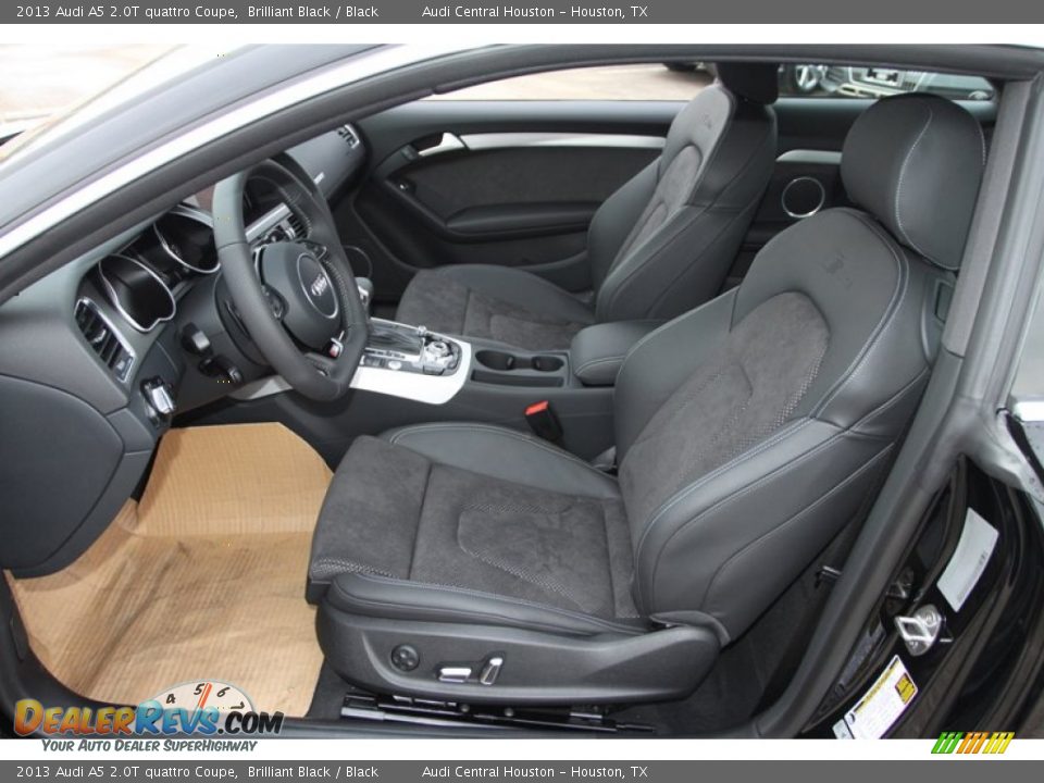 2013 Audi A5 2.0T quattro Coupe Brilliant Black / Black Photo #12