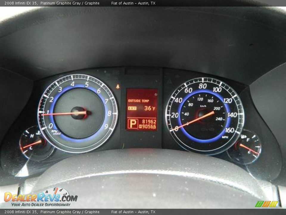 2008 Infiniti EX 35 Platinum Graphite Gray / Graphite Photo #29