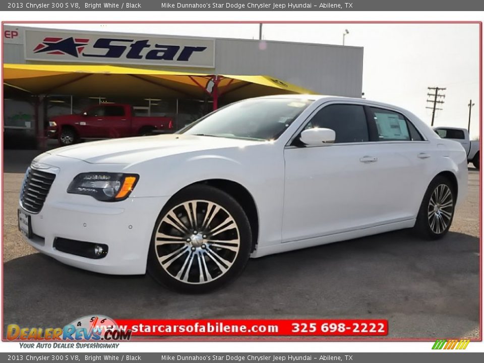 2013 Chrysler 300 S V8 Bright White / Black Photo #1