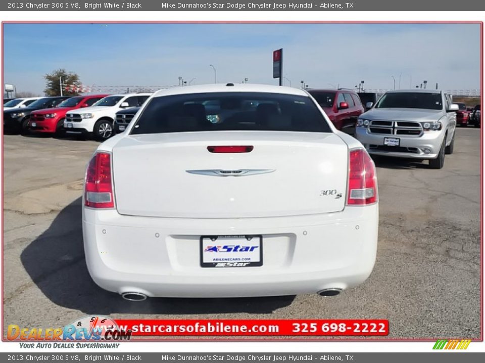 2013 Chrysler 300 S V8 Bright White / Black Photo #4