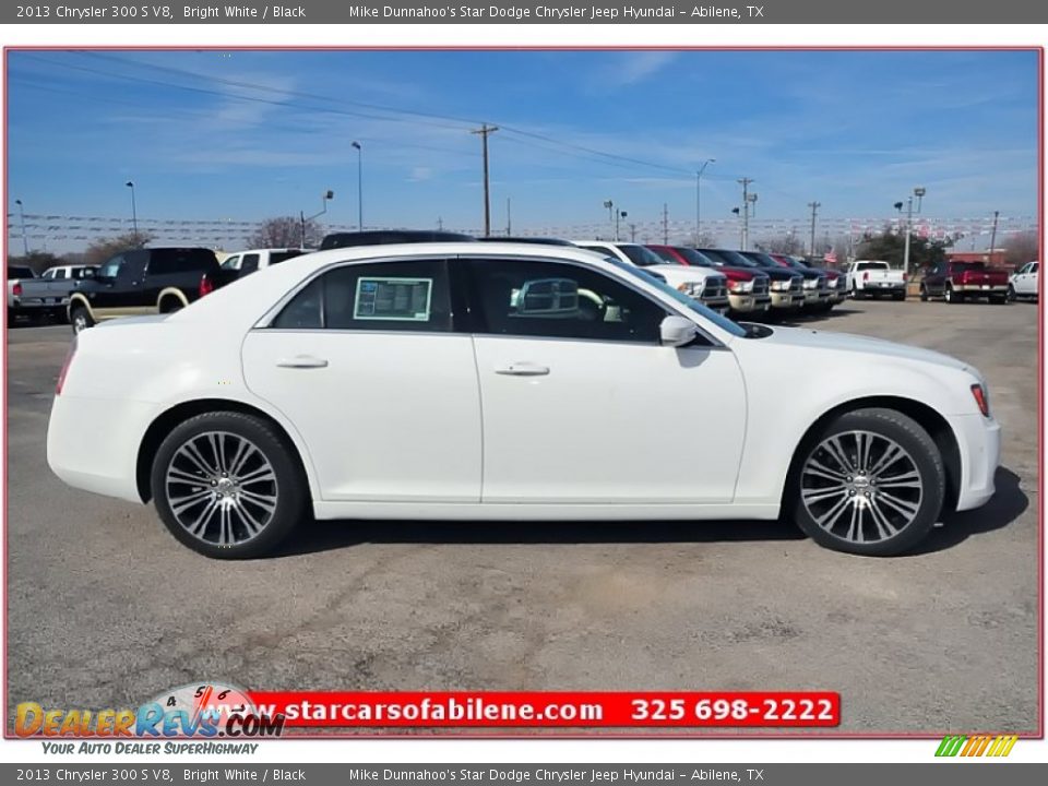 2013 Chrysler 300 S V8 Bright White / Black Photo #7