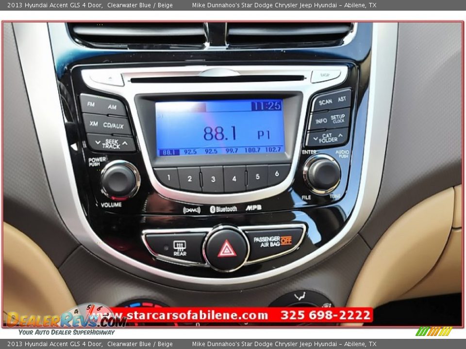 2013 Hyundai Accent GLS 4 Door Clearwater Blue / Beige Photo #27