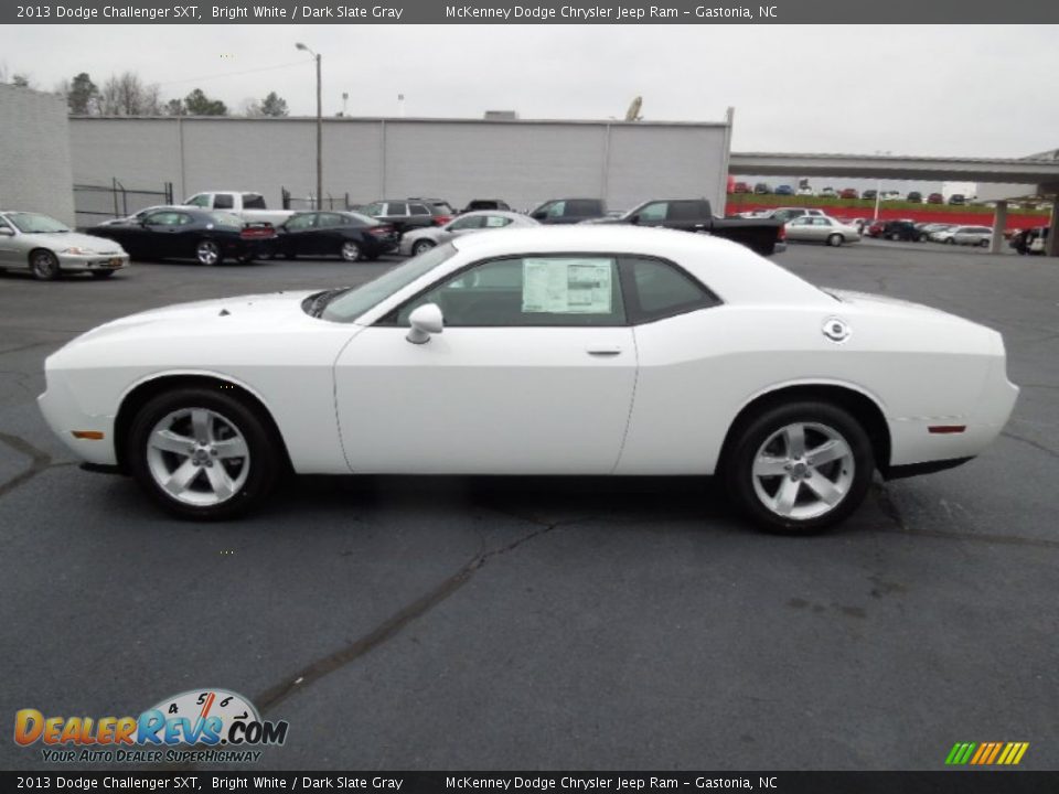 2013 Dodge Challenger SXT Bright White / Dark Slate Gray Photo #3