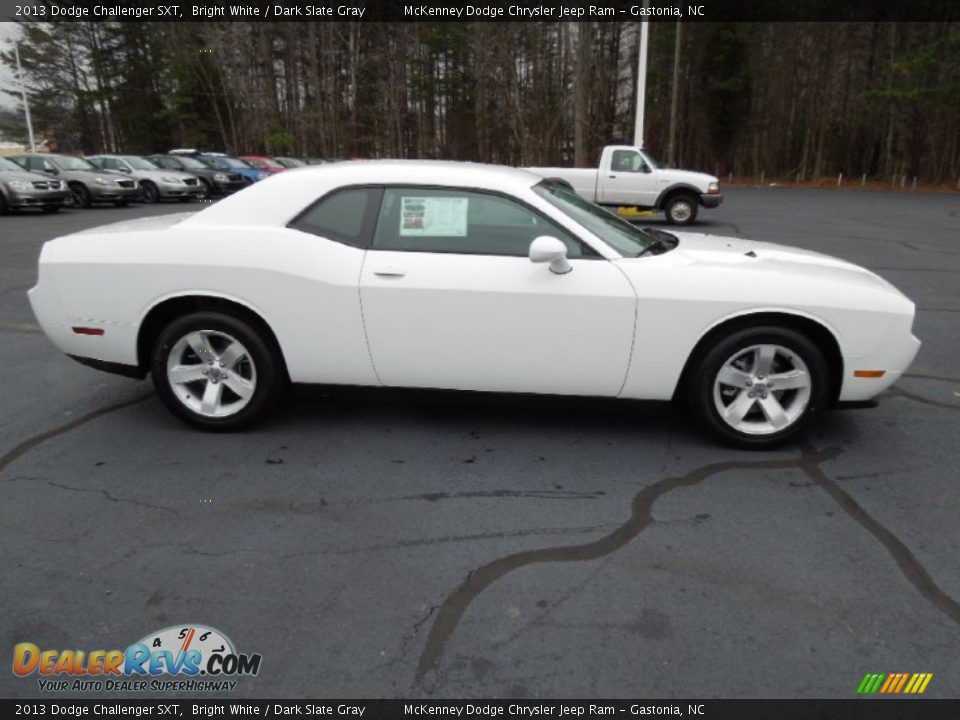 2013 Dodge Challenger SXT Bright White / Dark Slate Gray Photo #6
