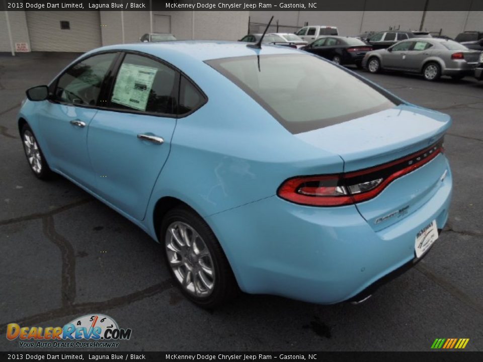 2013 Dodge Dart Limited Laguna Blue / Black Photo #4