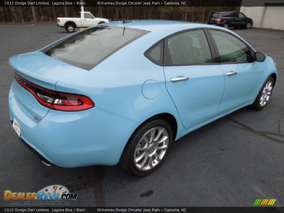 2013 Dodge Dart Limited Laguna Blue / Black Photo #5