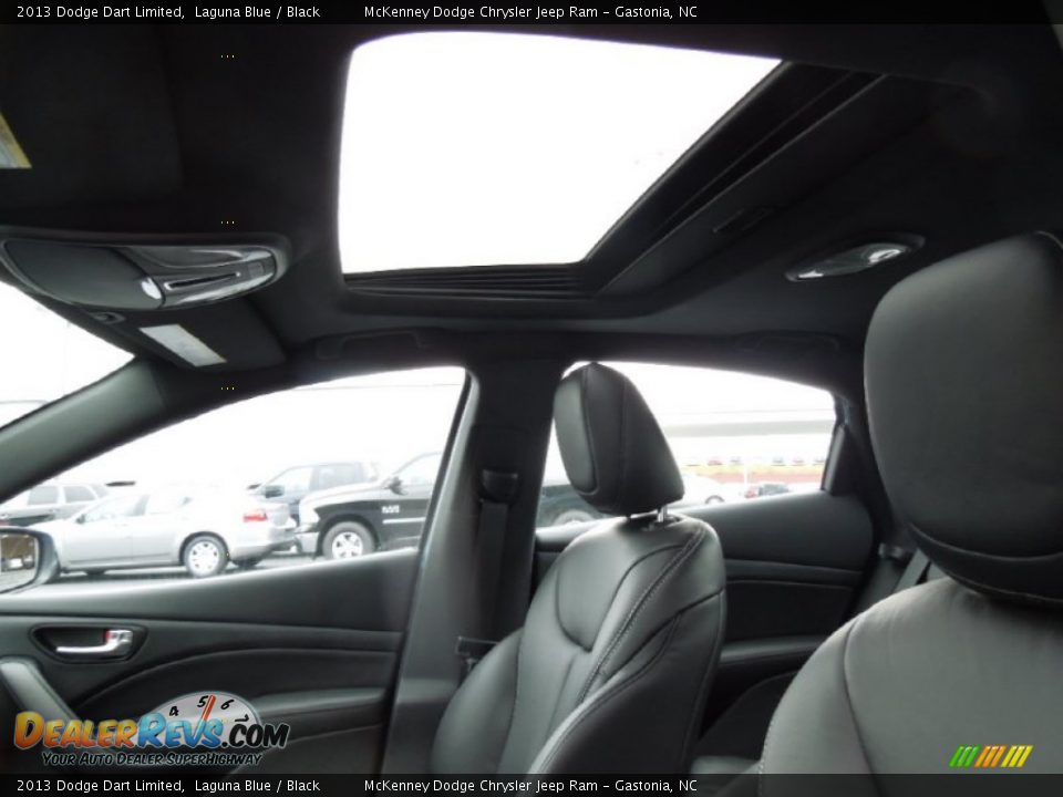 2013 Dodge Dart Limited Laguna Blue / Black Photo #11