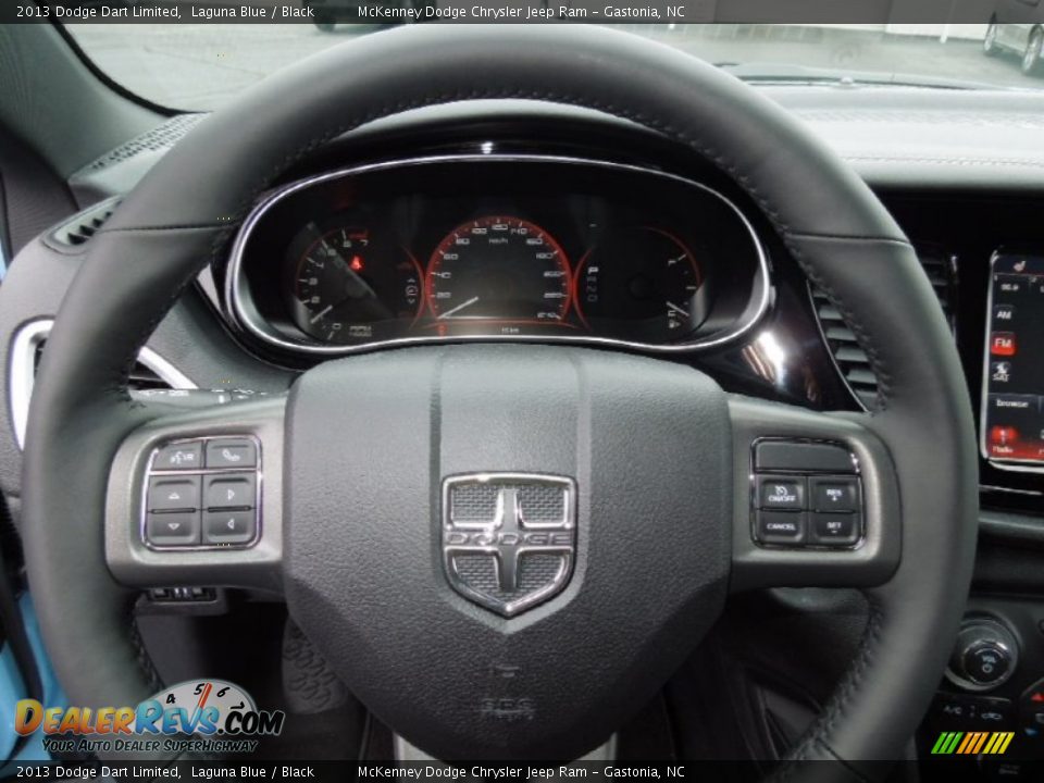 2013 Dodge Dart Limited Steering Wheel Photo #17