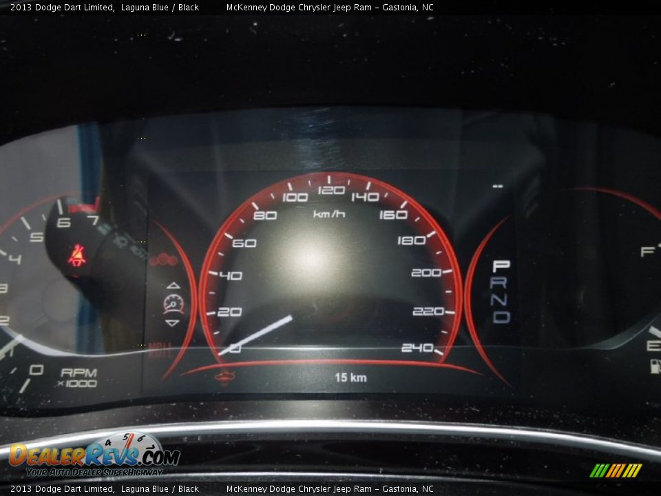 2013 Dodge Dart Limited Laguna Blue / Black Photo #18