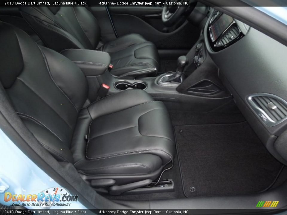 2013 Dodge Dart Limited Laguna Blue / Black Photo #21