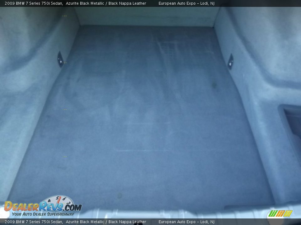 2009 BMW 7 Series 750i Sedan Azurite Black Metallic / Black Nappa Leather Photo #6