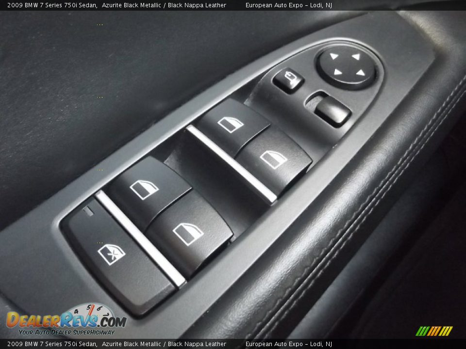 2009 BMW 7 Series 750i Sedan Azurite Black Metallic / Black Nappa Leather Photo #20