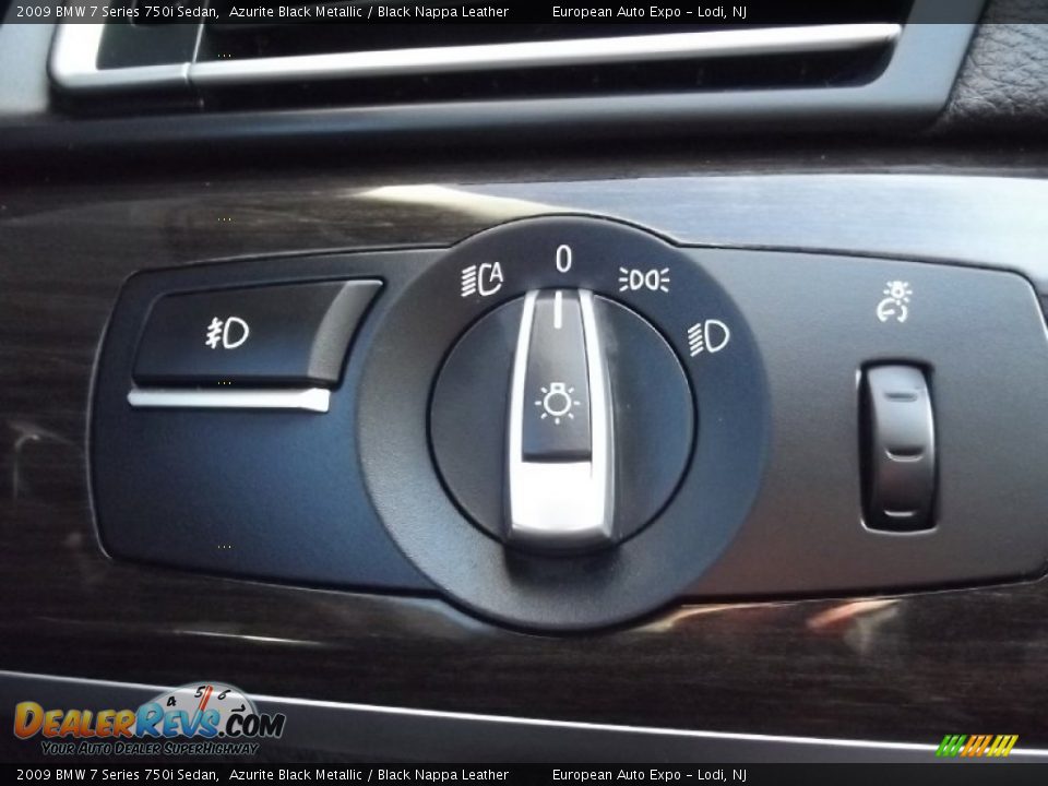 2009 BMW 7 Series 750i Sedan Azurite Black Metallic / Black Nappa Leather Photo #21