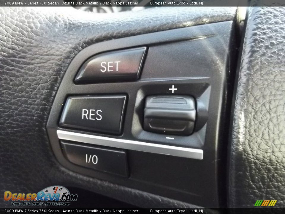 2009 BMW 7 Series 750i Sedan Azurite Black Metallic / Black Nappa Leather Photo #23