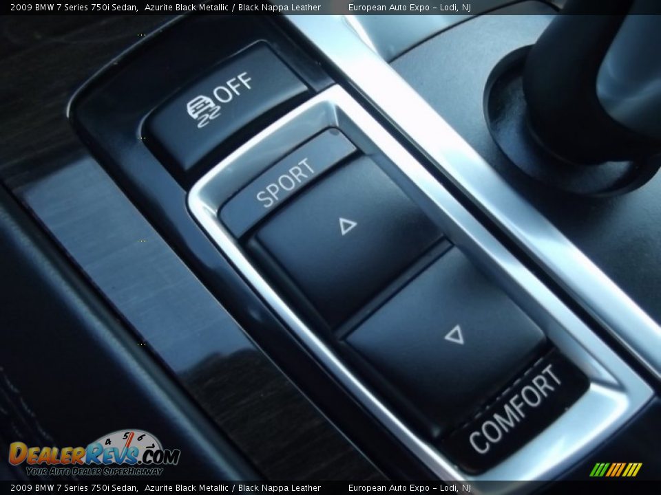 2009 BMW 7 Series 750i Sedan Azurite Black Metallic / Black Nappa Leather Photo #25
