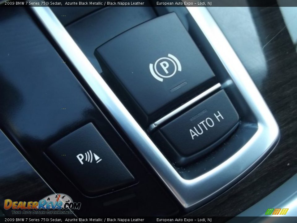 2009 BMW 7 Series 750i Sedan Azurite Black Metallic / Black Nappa Leather Photo #26