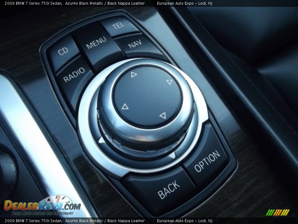 2009 BMW 7 Series 750i Sedan Azurite Black Metallic / Black Nappa Leather Photo #27
